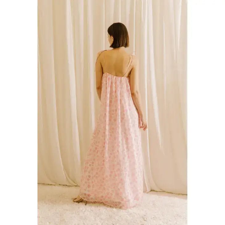 Ava The Label Tulip Pink Maxi Dress