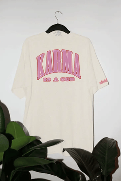 Ava The Label LLC Karma is a God Oversized T-shirt