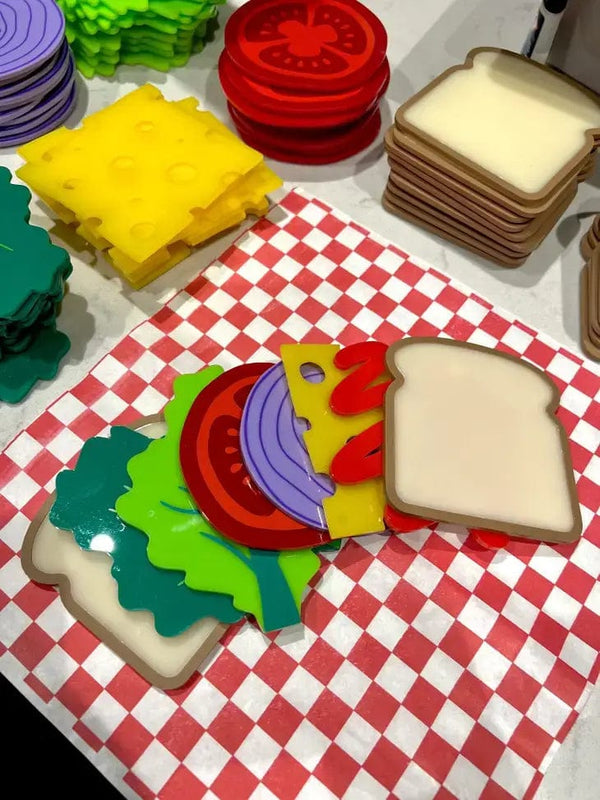 Ava The Label LLC Sandwich Acrylic Coasters
