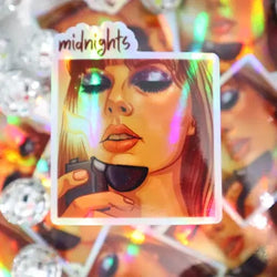 Ava The Label LLC Taylor Swift Midnights Holographic Sticker